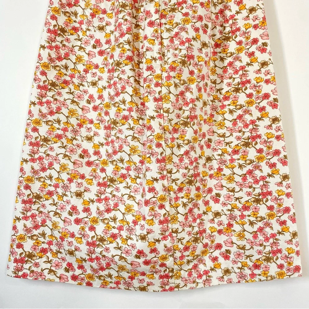 The Weekender Vintage Floral Cotton A-Line Skirt Size XXS Dainty Cottagecore